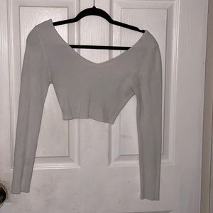 Long sleeve crop top